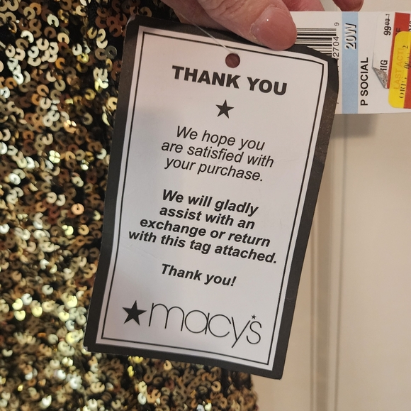 B Darlin Super Stretchy Gold Bodycon Sassy Sequin Dress Size 20W Party Clubbing - Picture 2 of 10